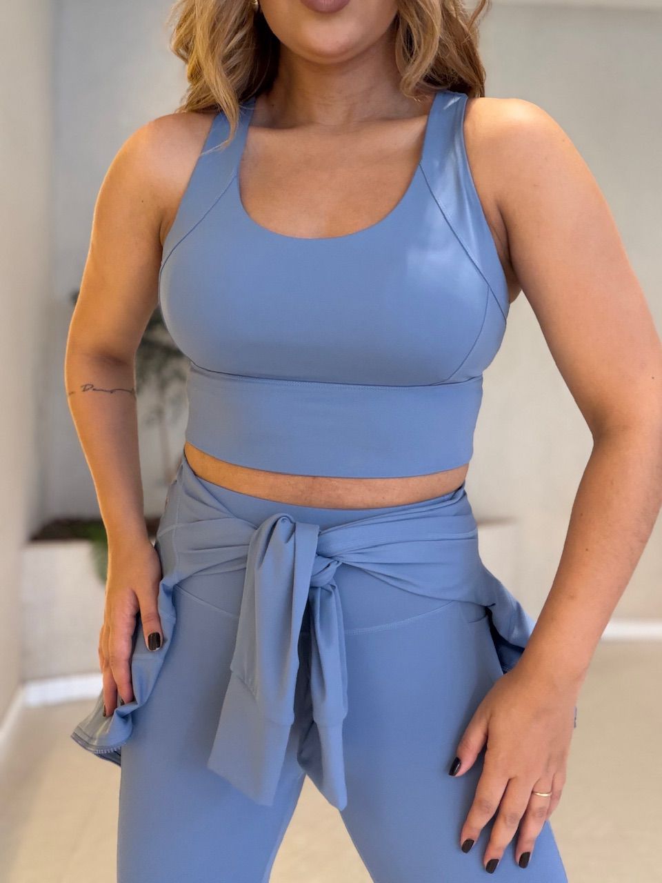 TOP JULIETA FITNESS AZUL - 0076920109 - CAROLLA FERRARO