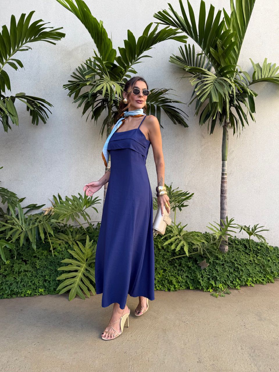 VESTIDO LARA ALÇA MARINHO