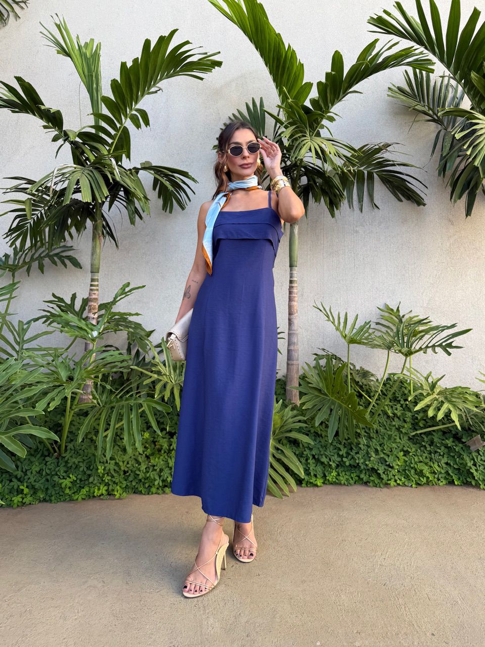 VESTIDO LARA ALÇA MARINHO