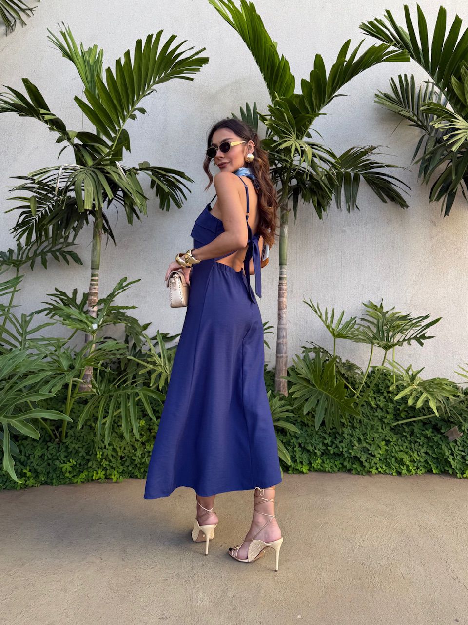 VESTIDO LARA ALÇA MARINHO