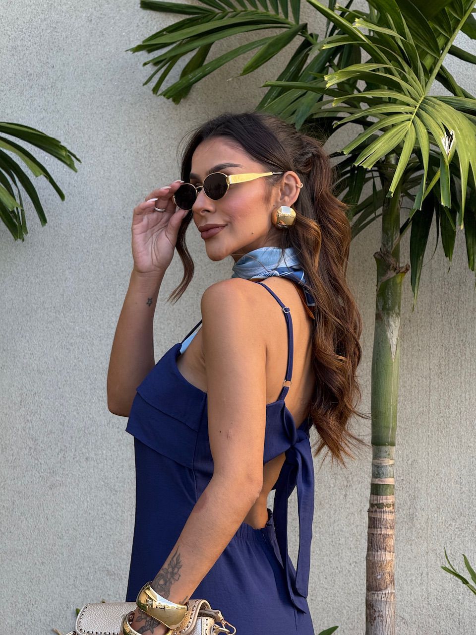 VESTIDO LARA ALÇA MARINHO