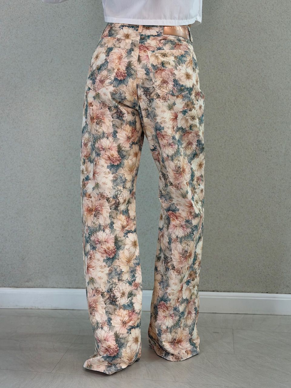 CALÇA MELISSA FLORAL CLARA