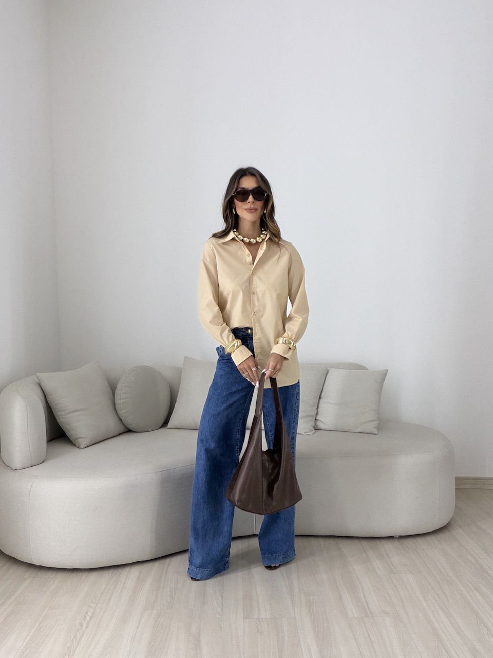 CAMISA ANA CLAUDIA BASIC NUDE