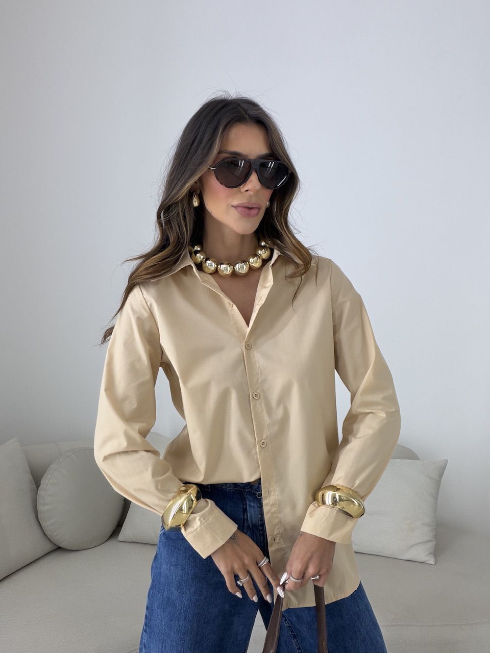 CAMISA ANA CLAUDIA BASIC NUDE