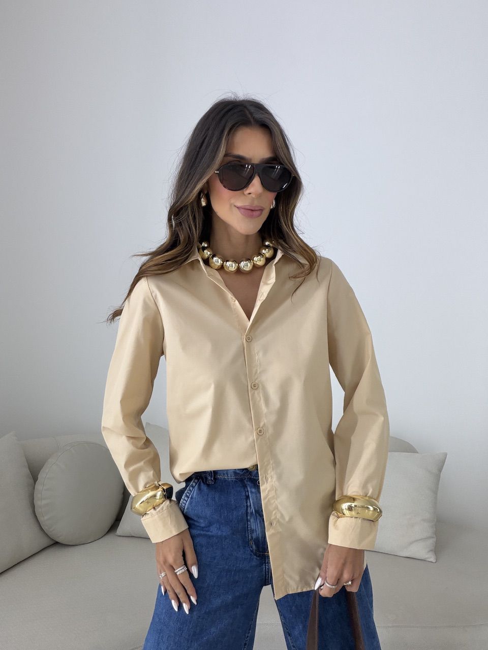 CAMISA ANA CLAUDIA BASIC NUDE