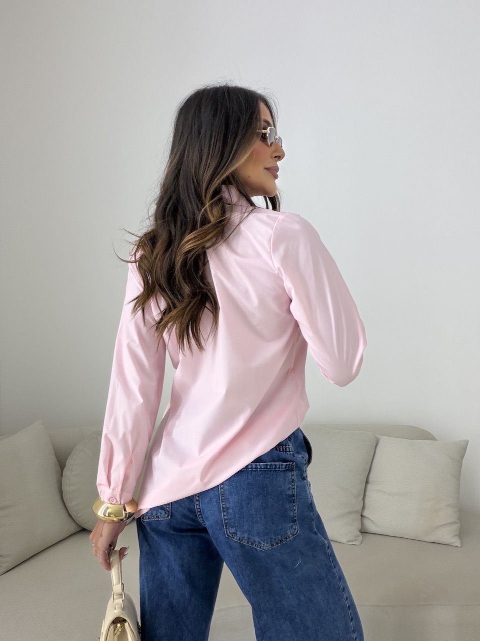 CAMISA ANA CLAUDIA BASIC ROSA