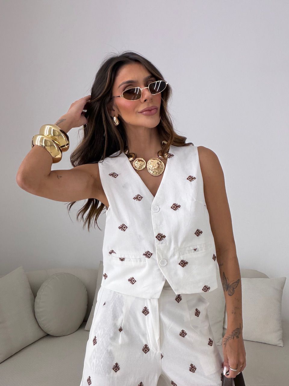 CONJUNTO GIOVANA BORDADO OFF
