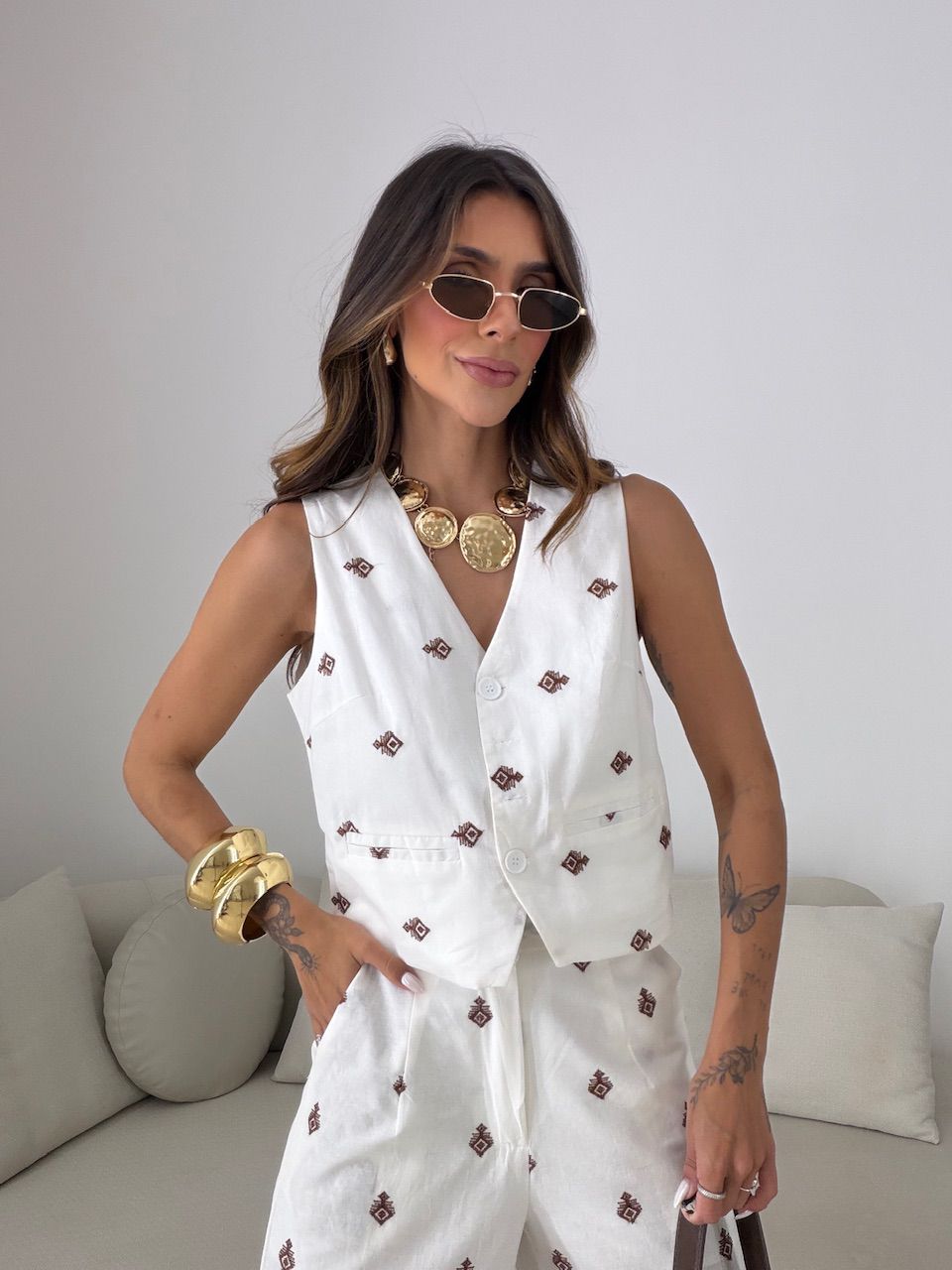CONJUNTO GIOVANA BORDADO OFF
