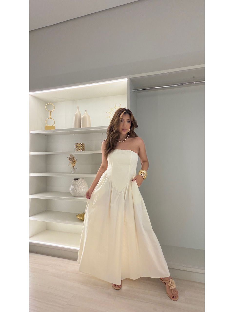 VESTIDO MARIAH TOMARA QUE CAIA AREIA - 0080900110 - CAROLLA FERRARO