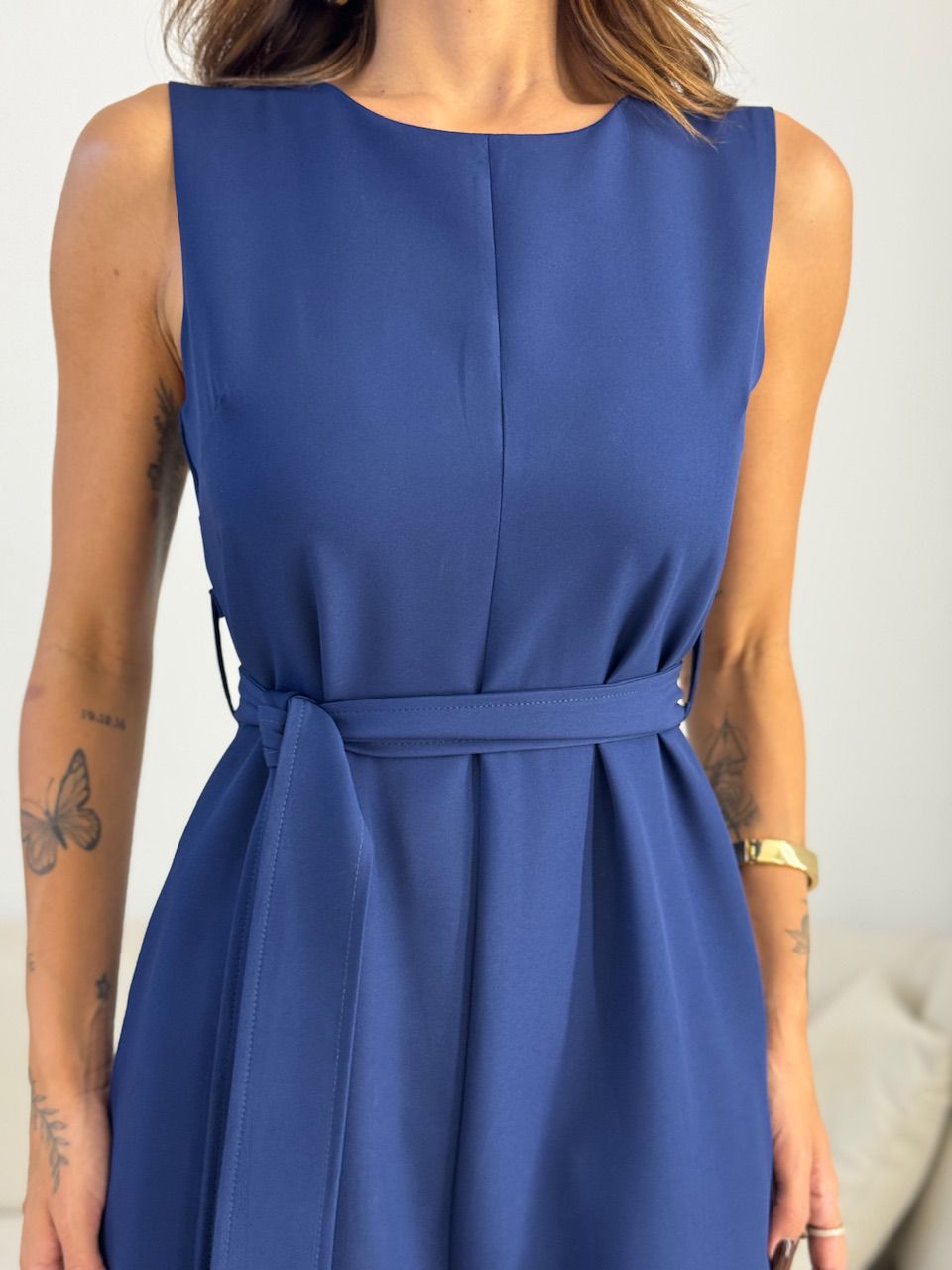 MACACÃO SABRINA FAIXA MARINHO