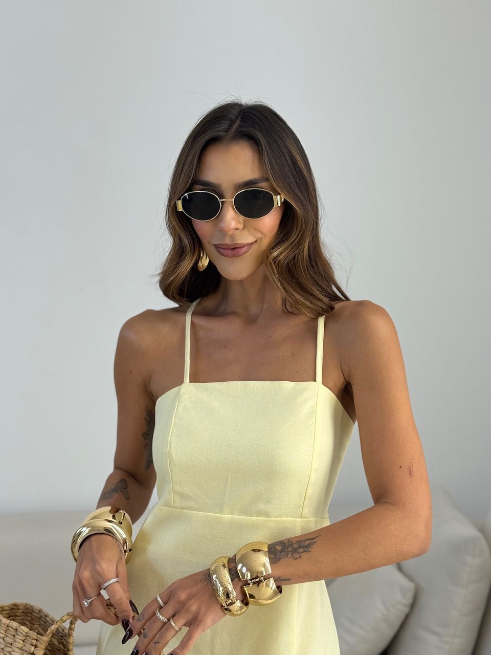 VESTIDO MÔNICA ALÇA YELLOW BUTTER