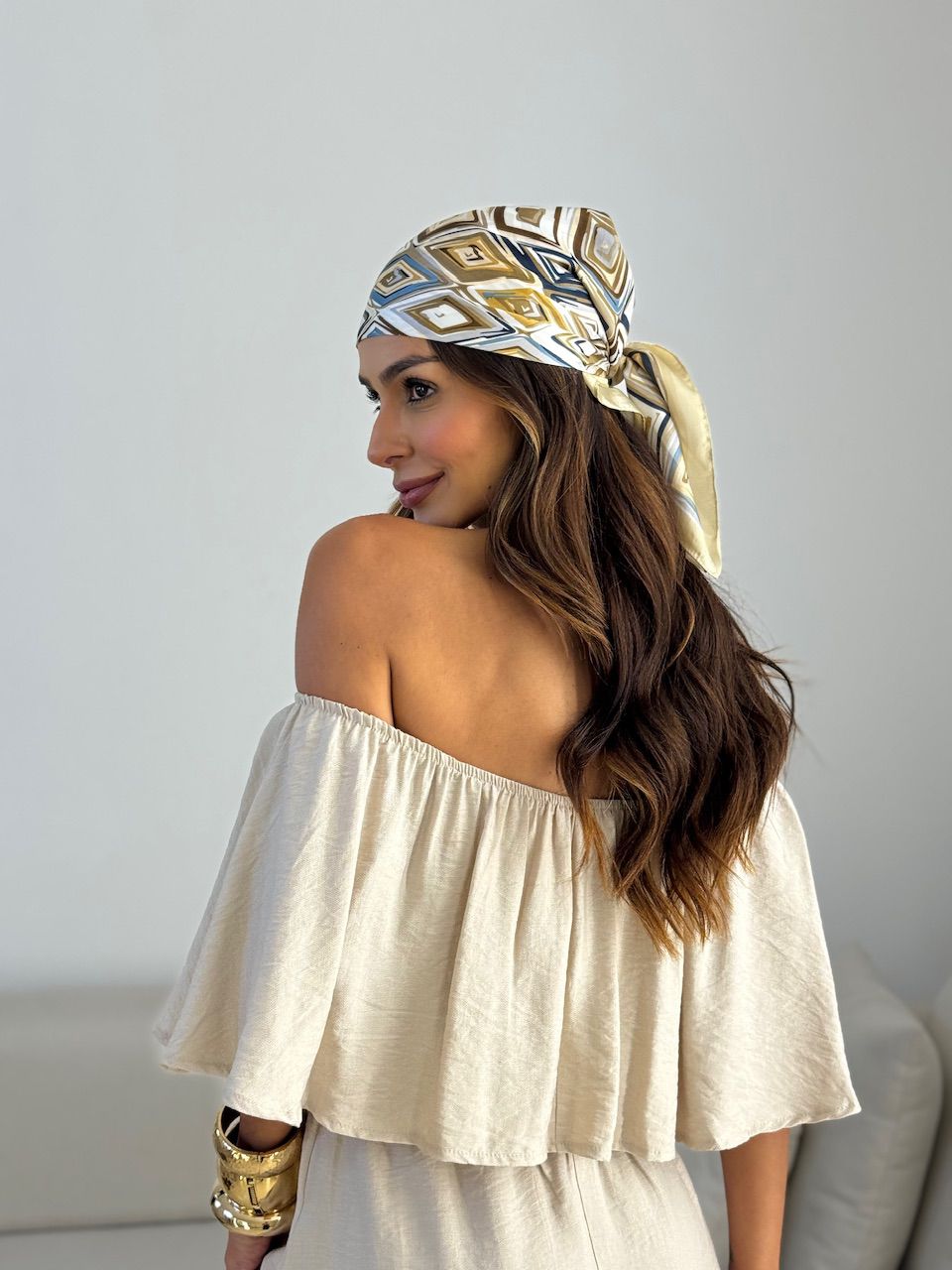 VESTIDO JAQUELINE CURTO AREIA