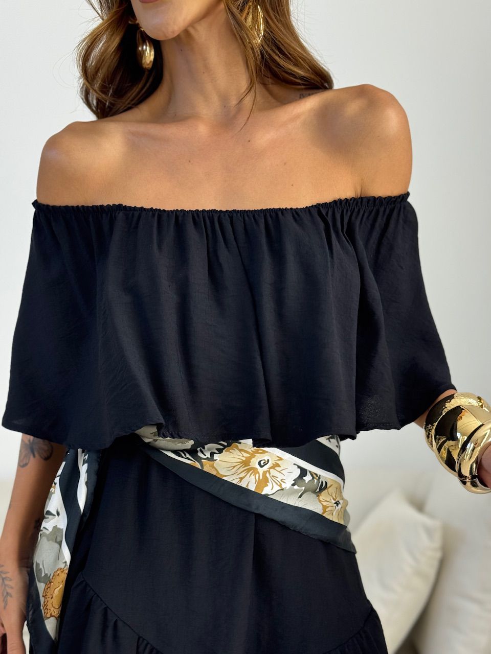 VESTIDO JAQUELINE CURTO PRETO