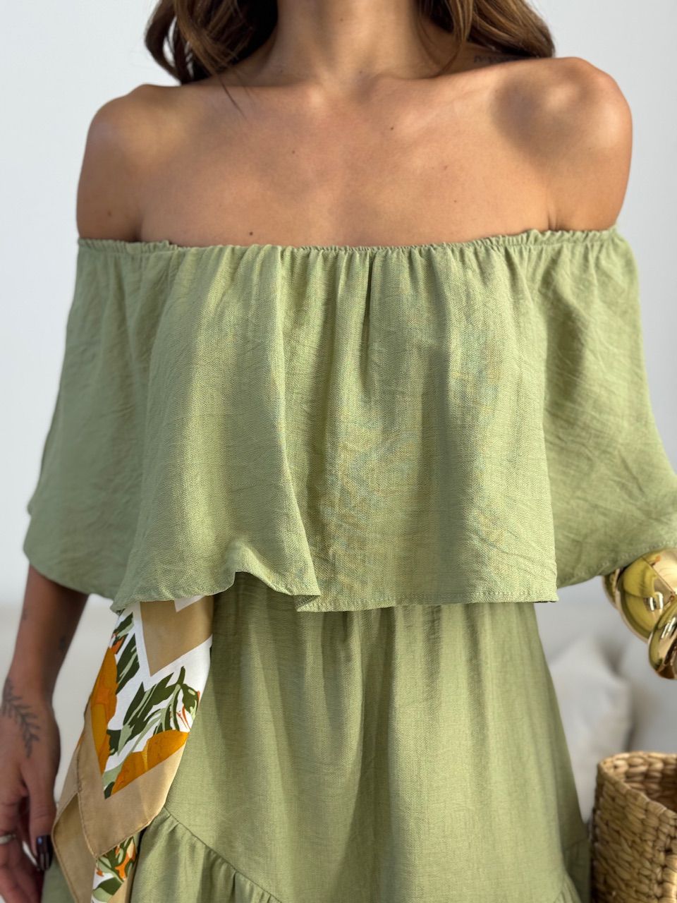 VESTIDO JAQUELINE CURTO VERDE