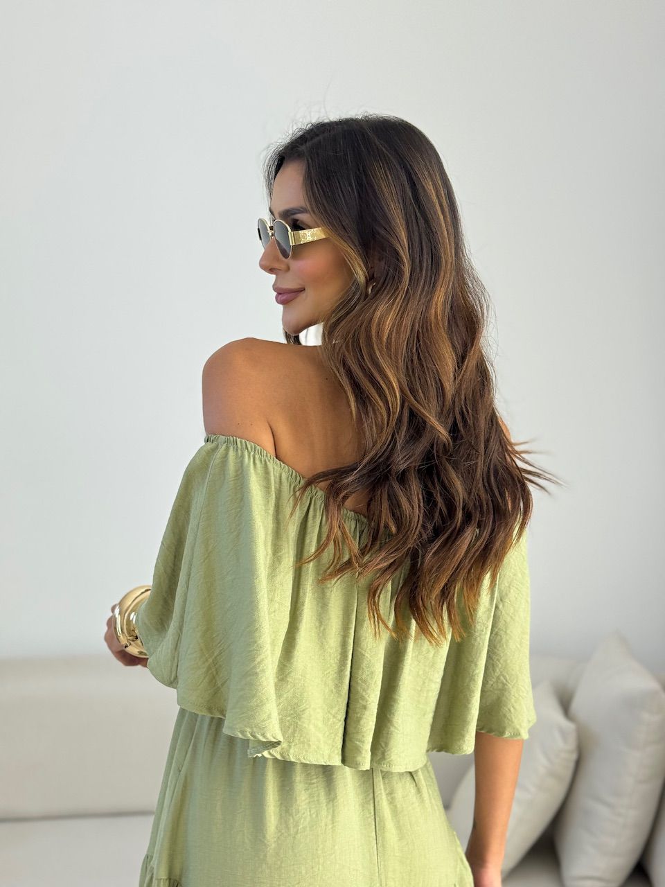 VESTIDO JAQUELINE CURTO VERDE