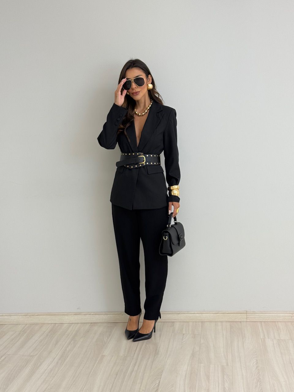 CALÇA MONALISA RETA PRETA