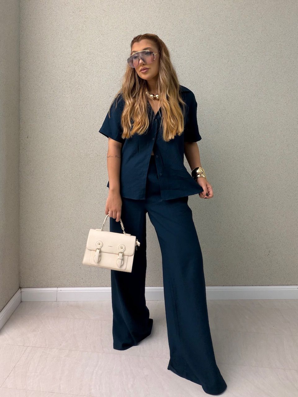 CONJUNTO JASMIN CALÇA VERDE - 0076980230 - CAROLLA FERRARO