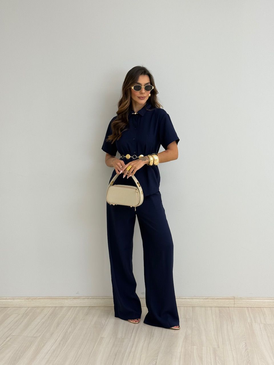 CONJUNTO JASMIN CALÇA MARINHO