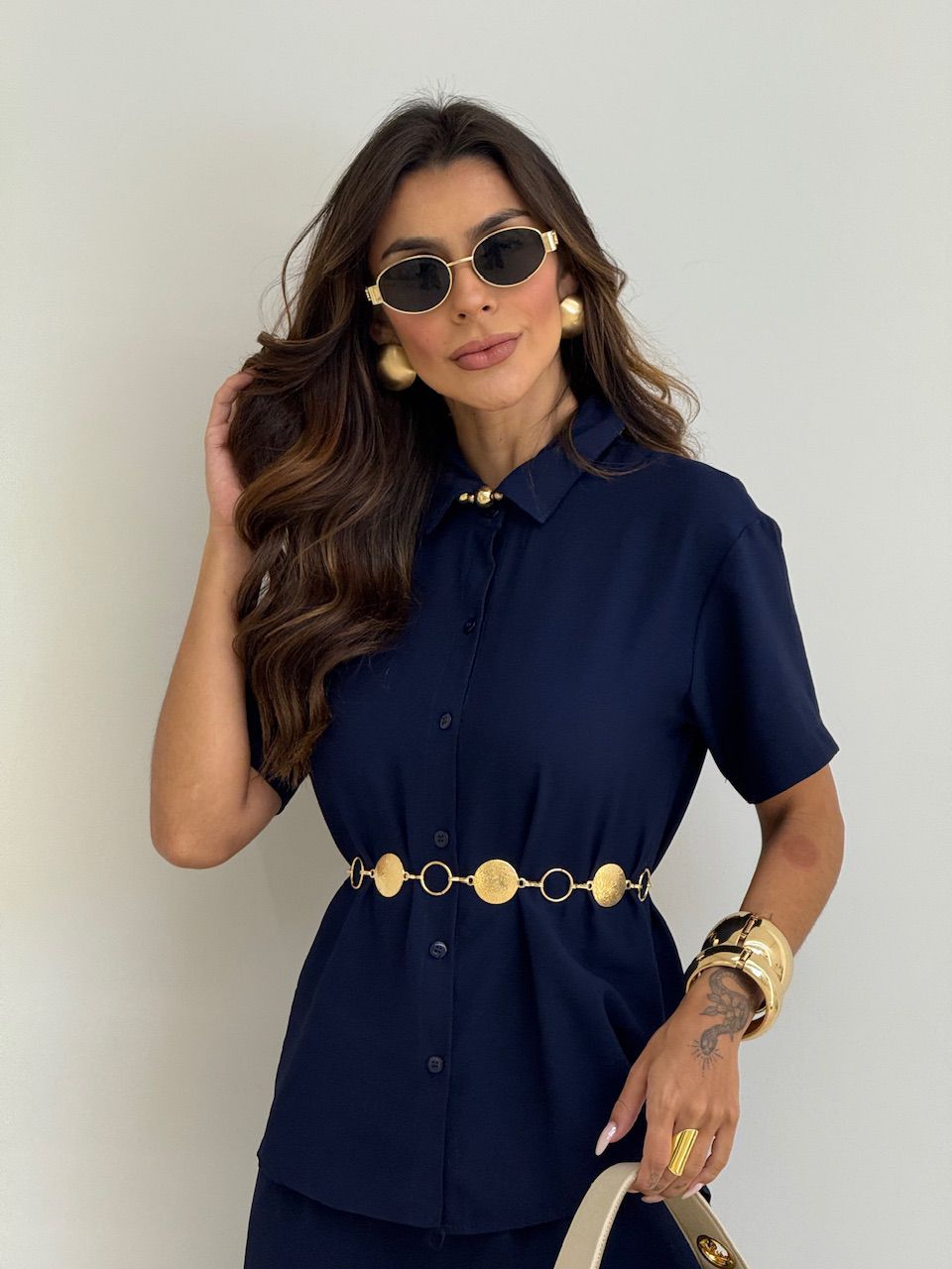 CONJUNTO JASMIN CALÇA MARINHO