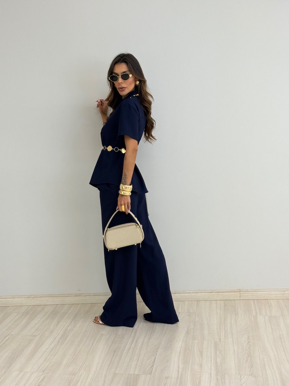 CONJUNTO JASMIN CALÇA MARINHO