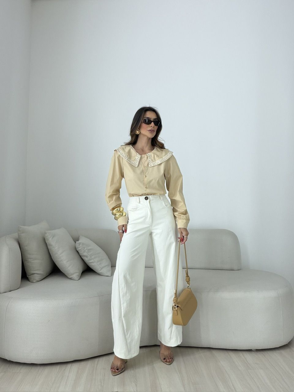 CAMISA DEISE GOLA NUDE