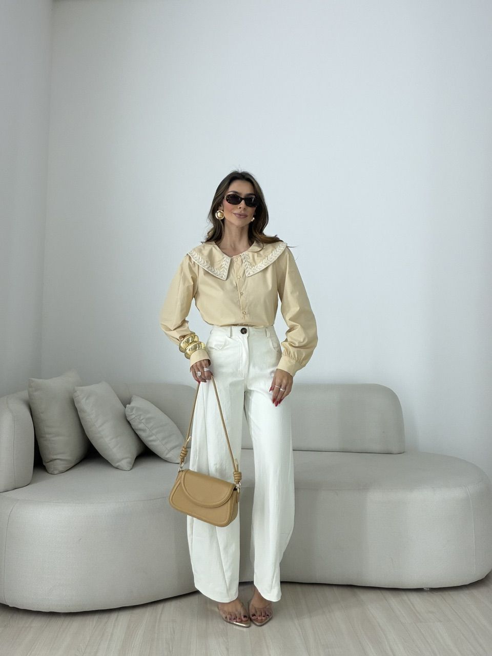 CAMISA DEISE GOLA NUDE