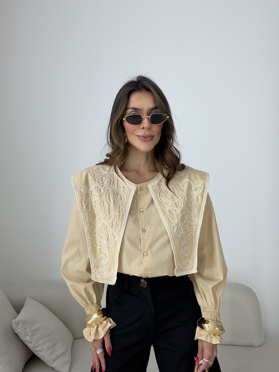 CAMISA MARTA BOHO NUDE