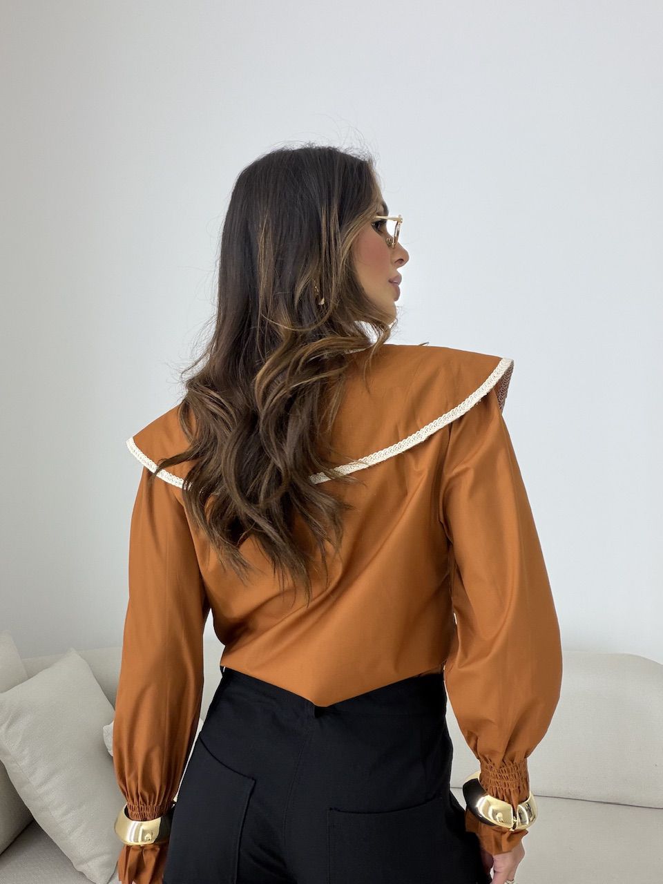 CAMISA MARTA BOHO TERRA COTA 