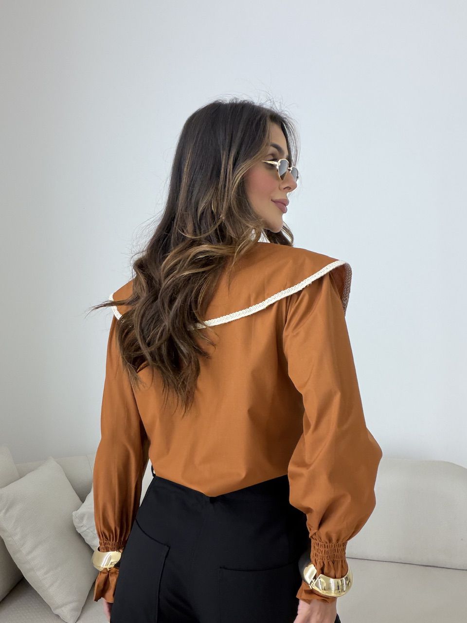 CAMISA MARTA BOHO TERRA COTA 