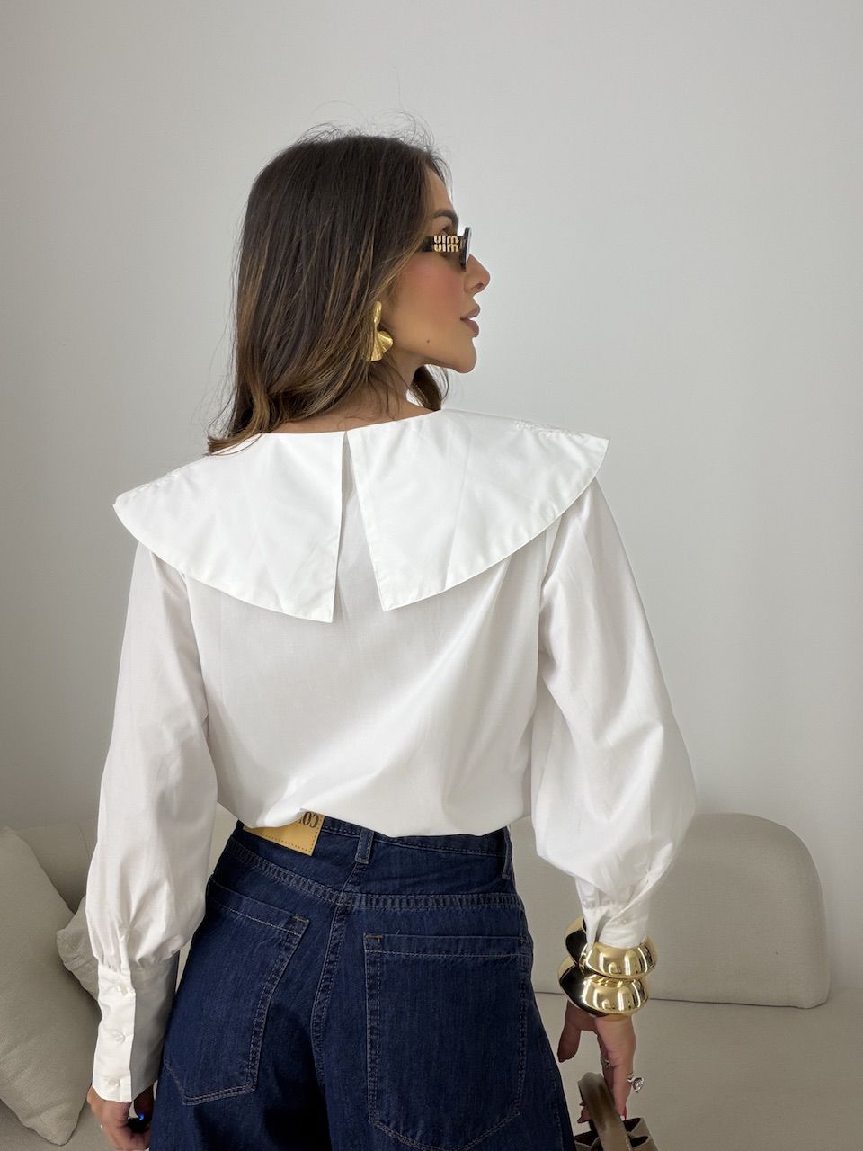 CAMISA SÔNIA GOLA BORDADA OFF