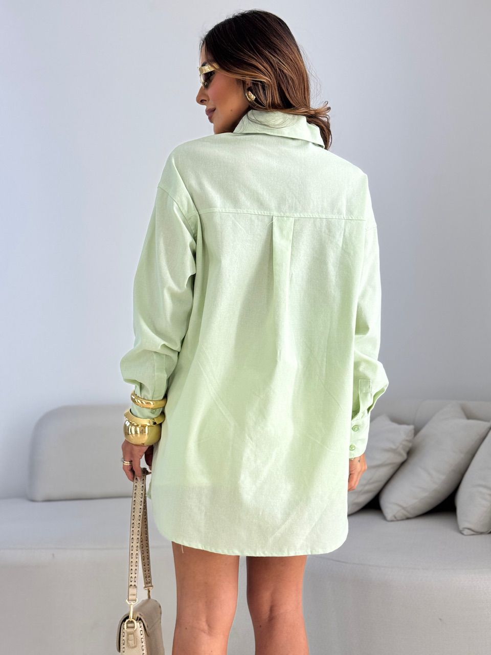 CAMISA LUA OVER VERDE