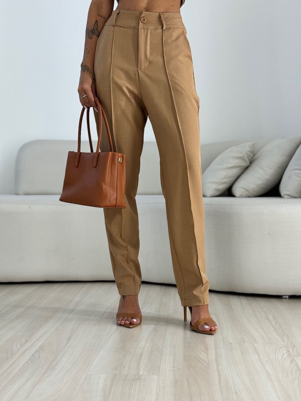 CONJUNTO MAVIE COLETE CALÇA NUDE