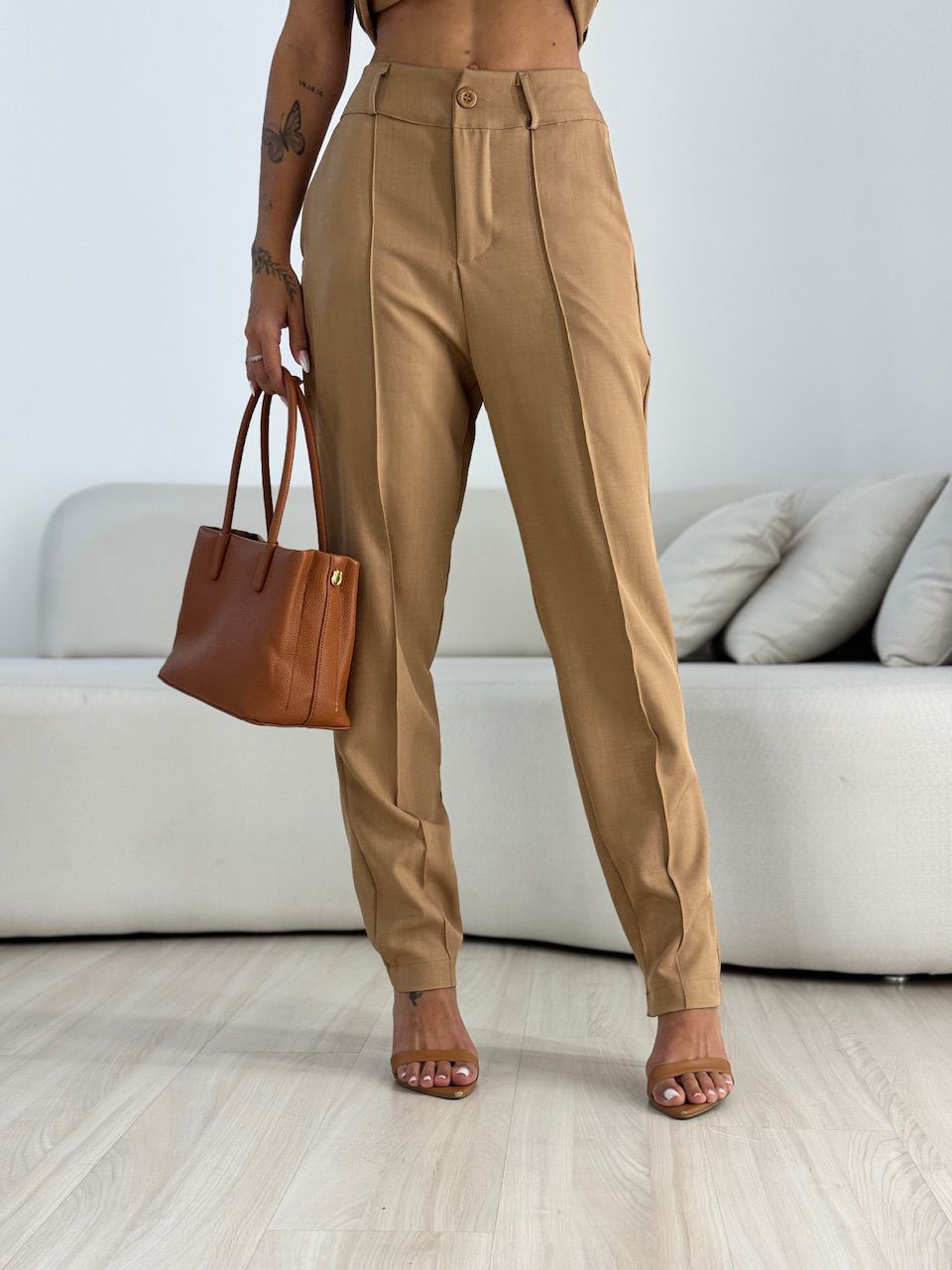 CONJUNTO MAVIE COLETE CALÇA NUDE
