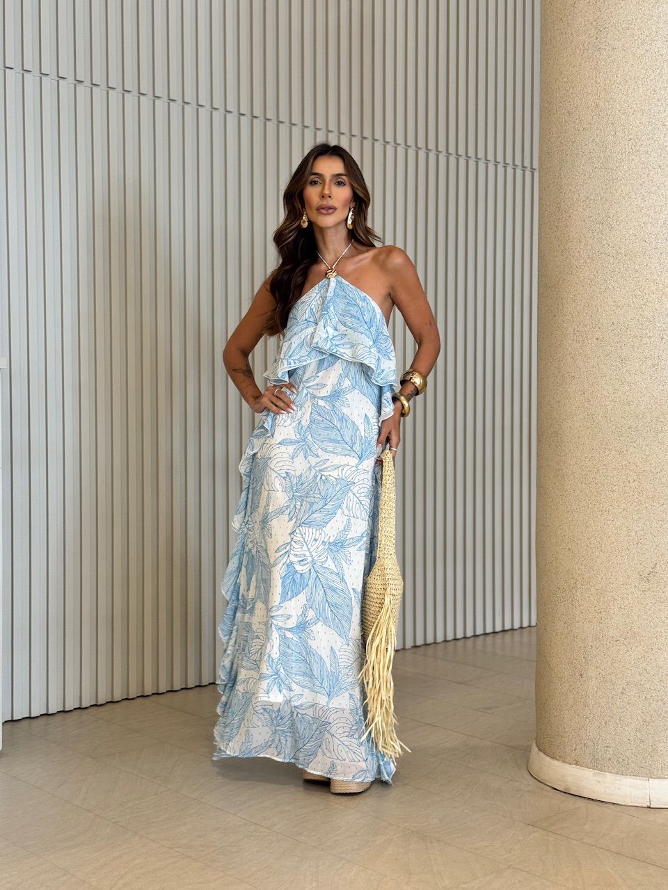 VESTIDO LUNA ESTAMPADO AZUL