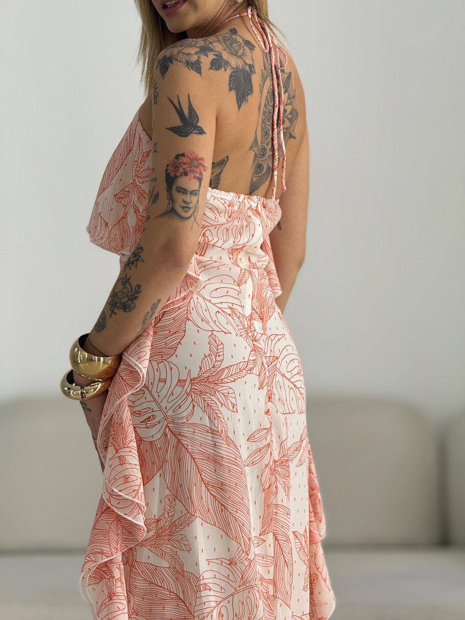 VESTIDO LUNA ESTAMPADO VERMELHO