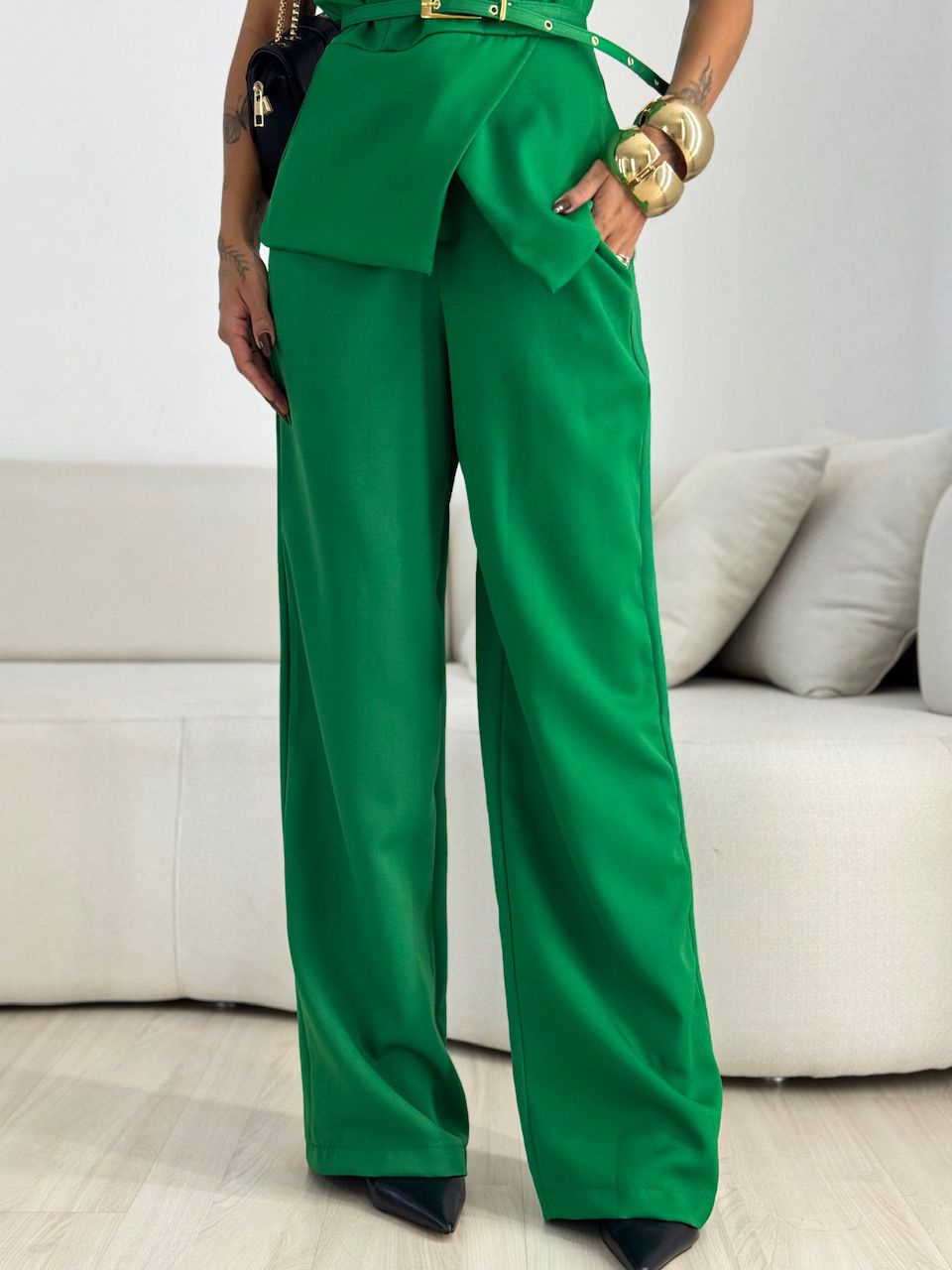 CONJUNTO ADÉLIA CALÇA verde
