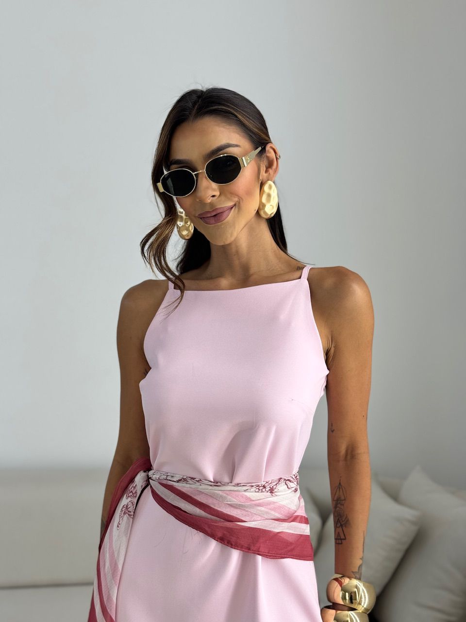 VESTIDO DONNA CURTO BABY PINK