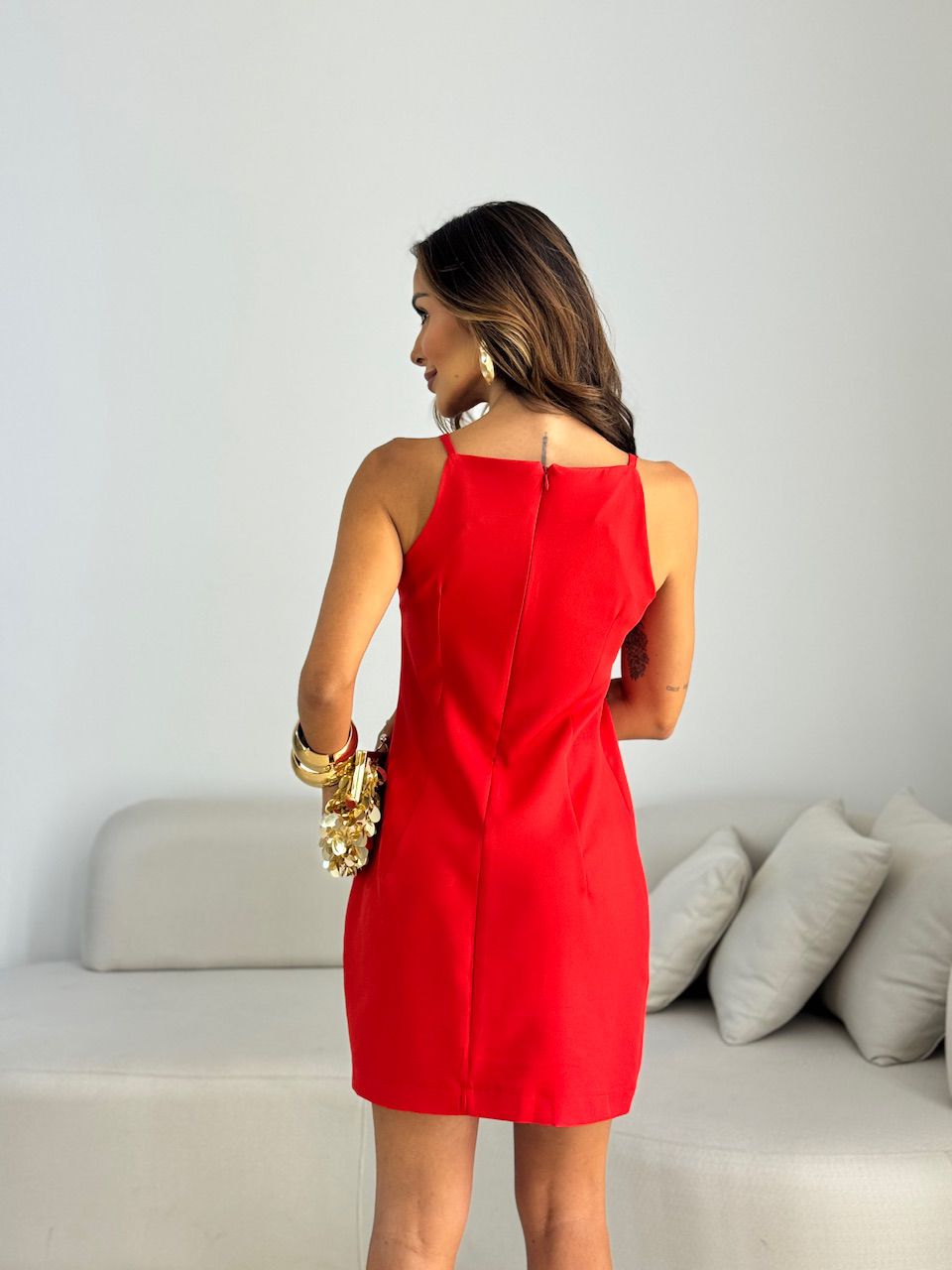 VESTIDO DONNA CURTO VERMELHO