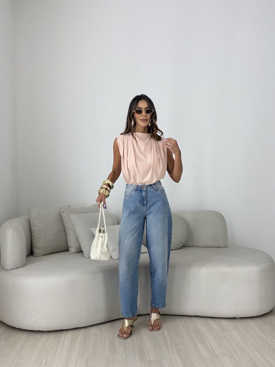 BLUSA NAYARA ACETINADA ROSA