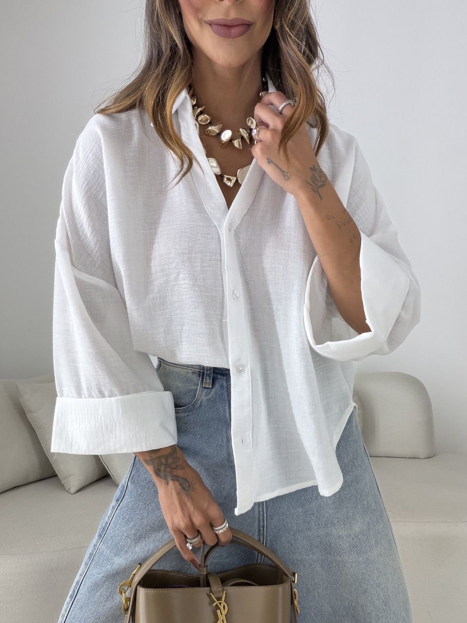 CAMISA MAISA OVER OFF