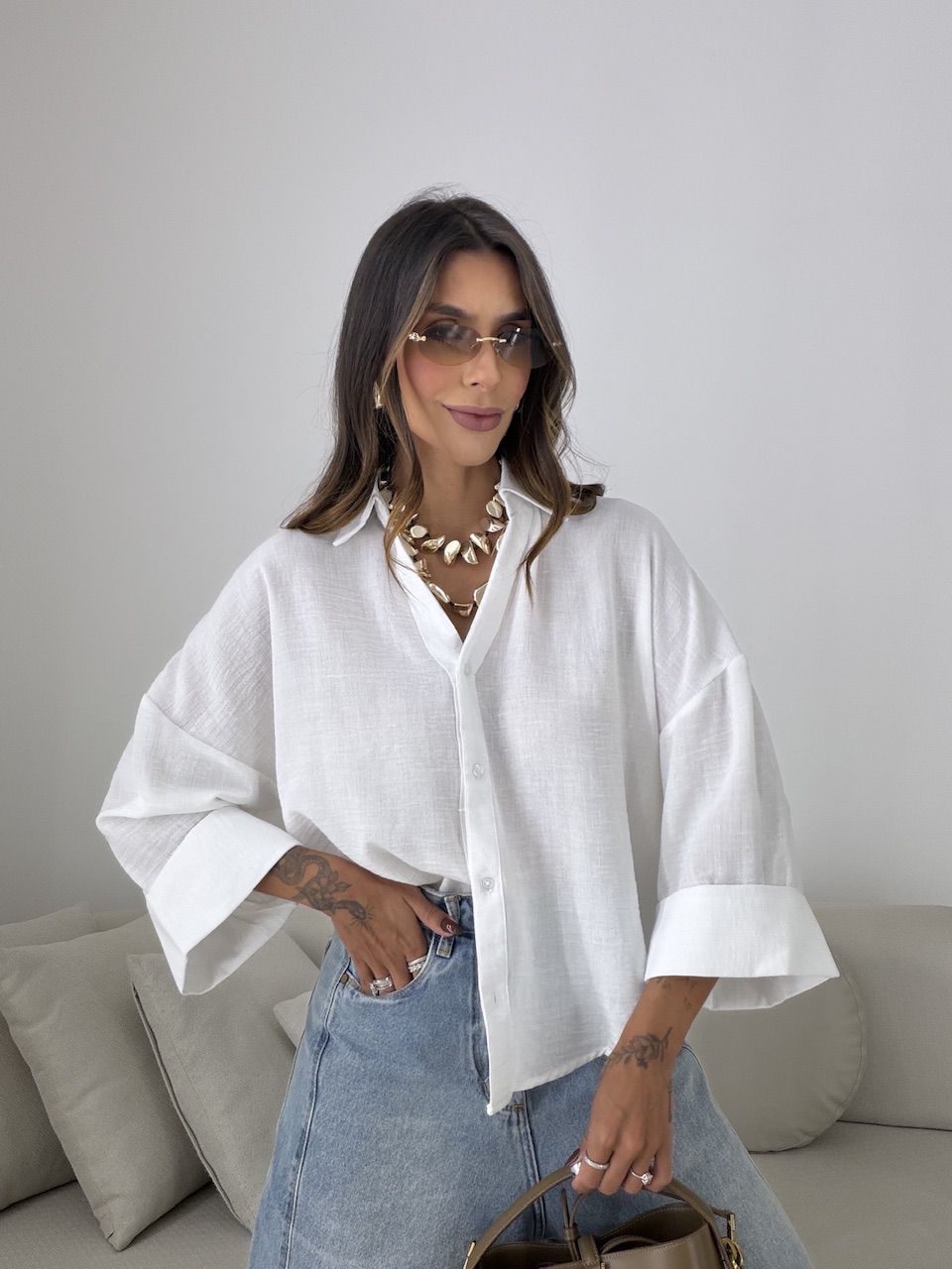 CAMISA MAISA OVER OFF