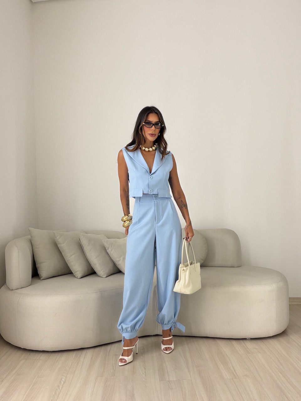 CONJUNTO CORA CALÇA ALADIM AZUL