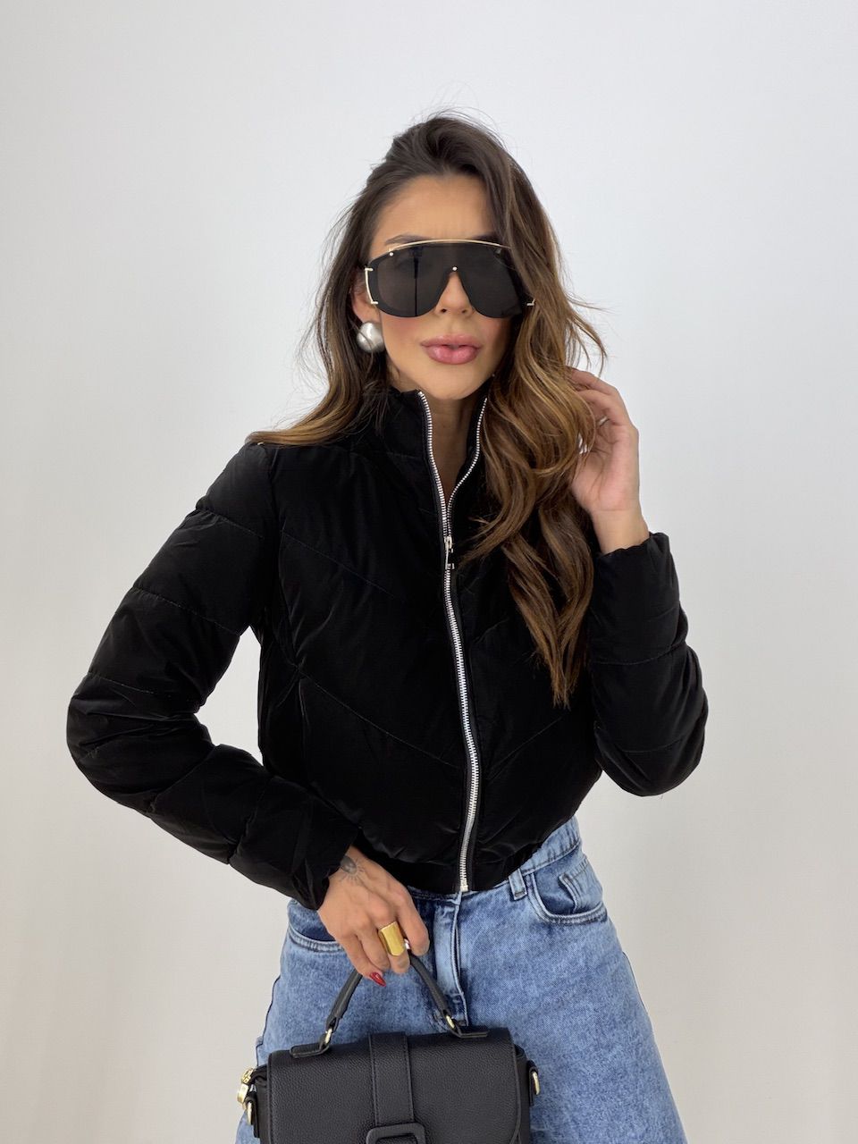JAQUETA MALU PUFFER PRETO