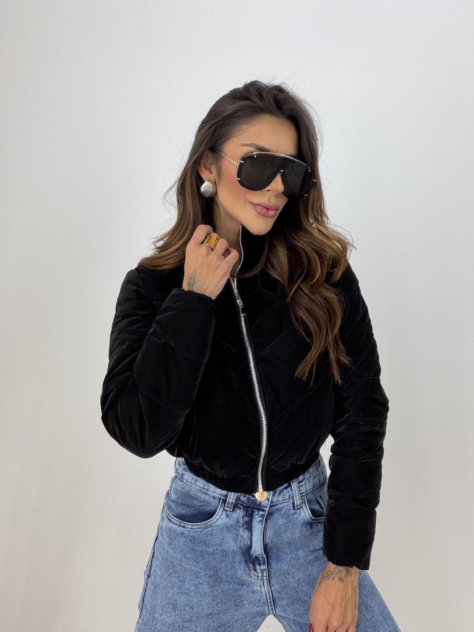 JAQUETA MALU PUFFER PRETO