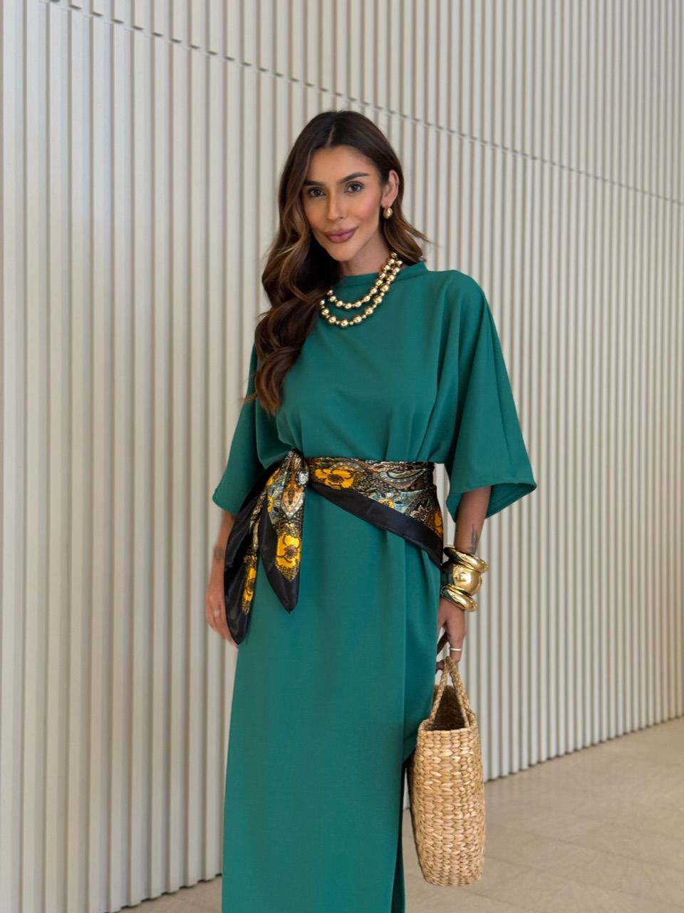 VESTIDO MARIAH CF FENDA verde
