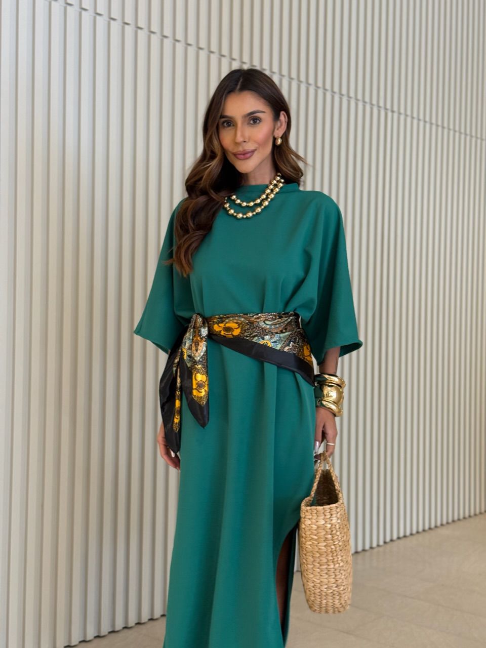 VESTIDO MARIAH CF FENDA verde