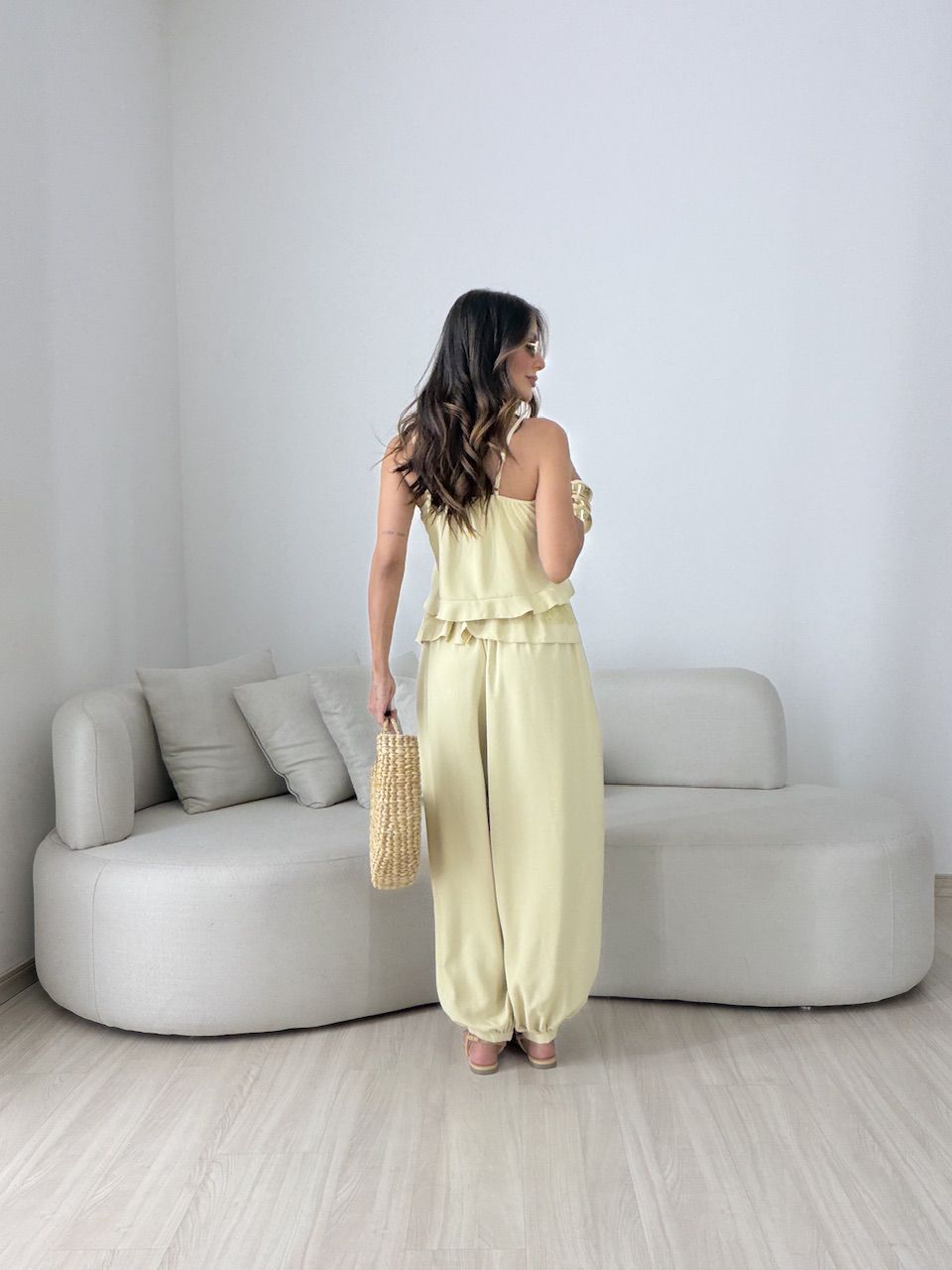 CONJUNTO LORRAINE ALADIM AMARELO