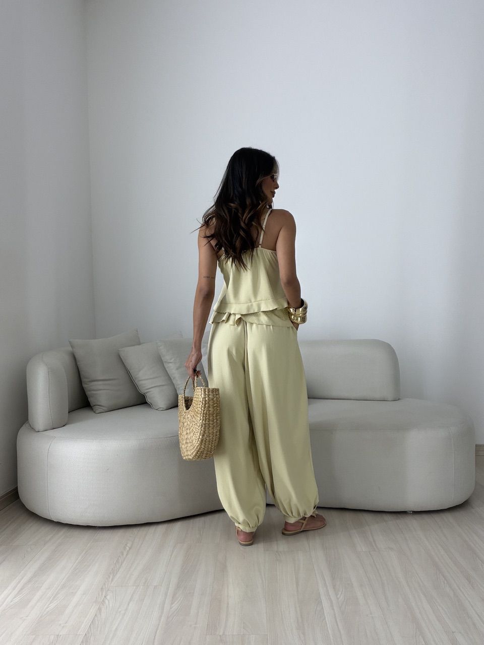 CONJUNTO LORRAINE ALADIM AMARELO