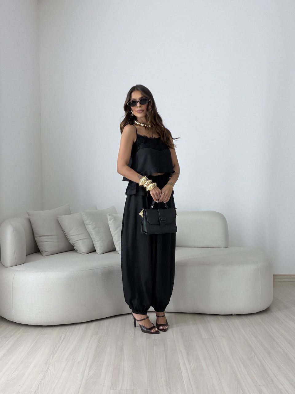 CONJUNTO LORRAINE ALADIM PRETO