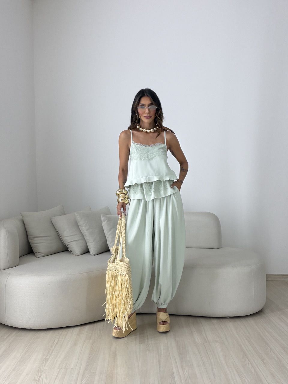 CONJUNTO LORRAINE ALADIM VERDE